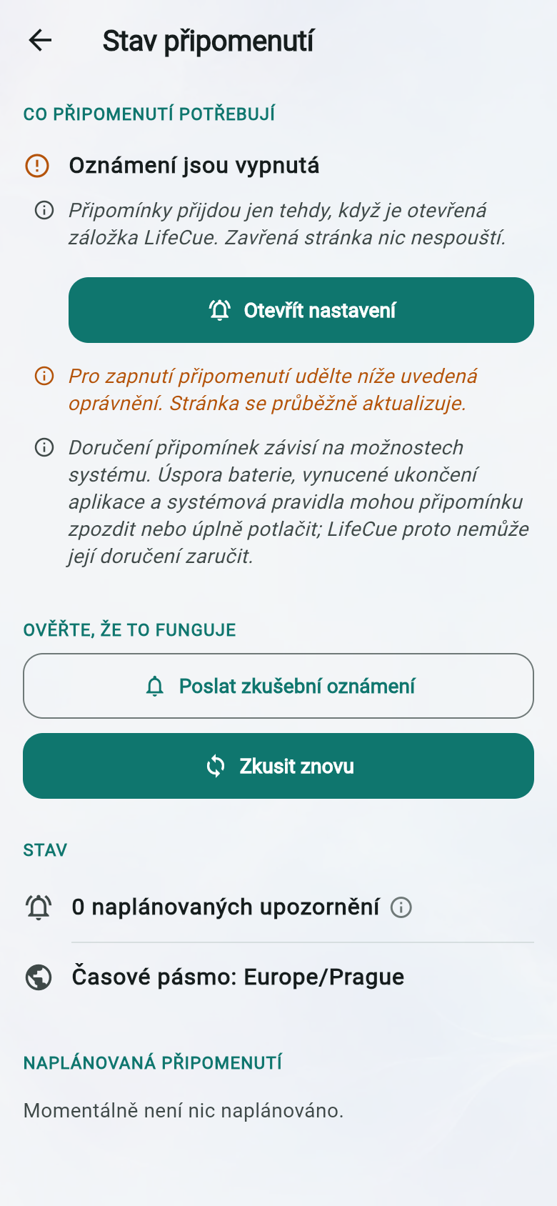 Stav připomenutí