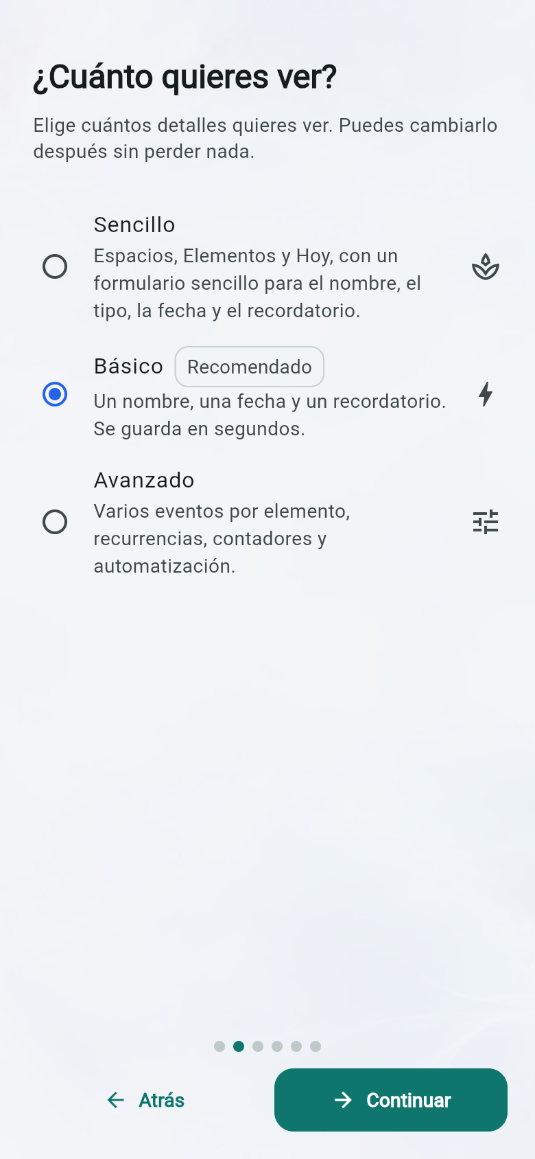 ¿Cuánto quieres ver?