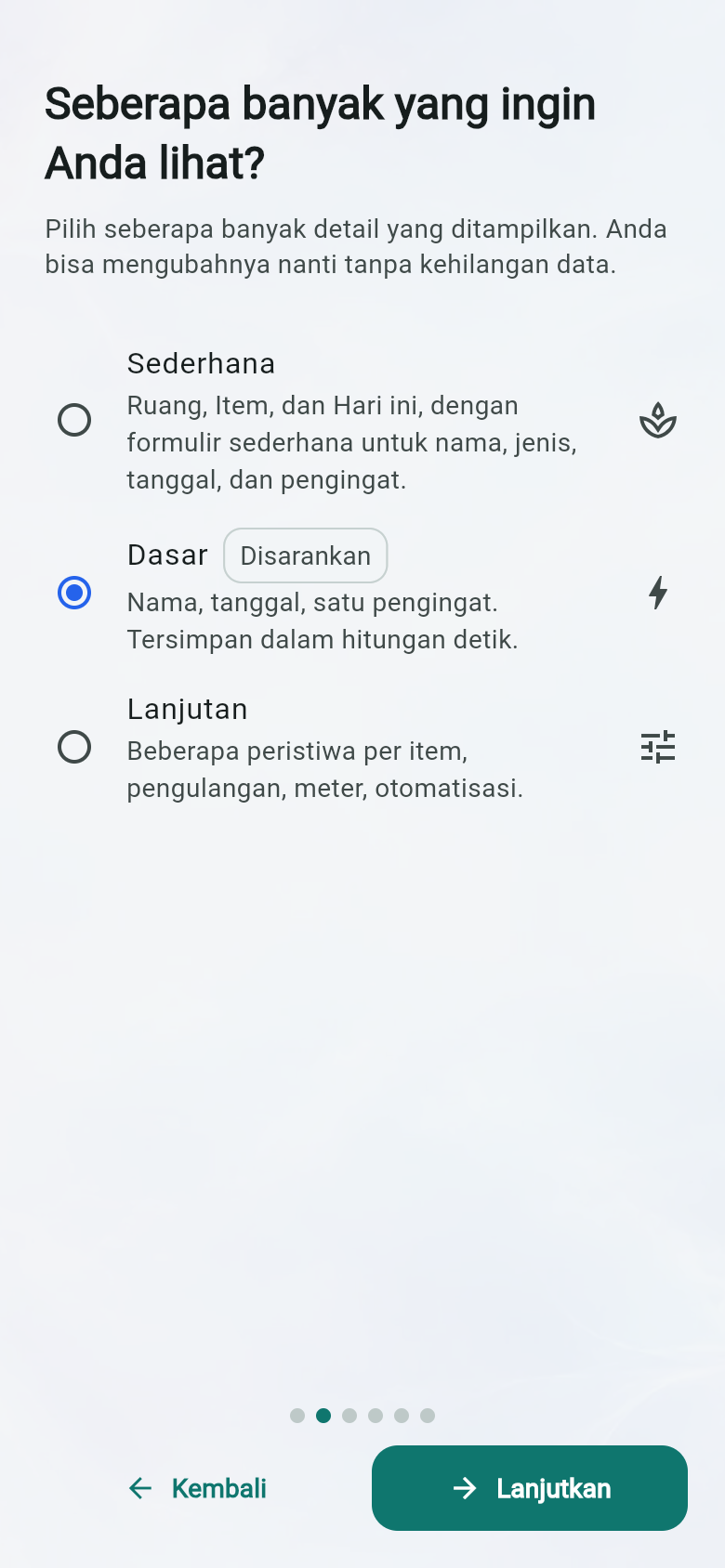 Seberapa banyak yang ingin Anda lihat?